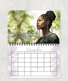 2026 Calendar - Be Strong, Be Brave, Be Fearless