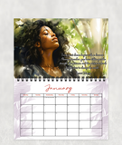 2026 Calendar - Be Strong, Be Brave, Be Fearless