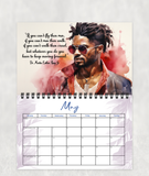 2026 Calendar - Be Strong, Be Brave, Be Fearless