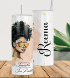 I'm Possible Black Woman Affirmation 20oz Skinny Tumbler