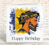 Barbados Flag Man Affirmation Birthday Card