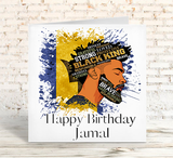 Barbados Flag Man Affirmation Birthday Card