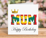 Grenada Flag Birthday Card