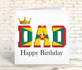 Grenada Flag Birthday Card
