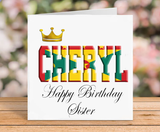 Grenada Flag Birthday Card