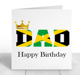 Jamaican Flag Birthday Card