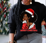Christmas Afro Woman Jumper