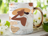 Boho Black Woman Affirmations Mug