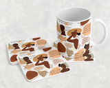 Boho Black Woman Affirmations Mug