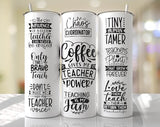 Teacher Superpower Fuel Affirmation 20oz Skinny Tumbler