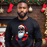 Cool Black Santa Christmas Jumper