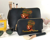 Black Phenomenal Woman Leather Style Accessory Bag