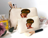 Black Phenomenal Woman Leather Style Accessory Bag