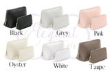Initial Leather Style Accessory Bag