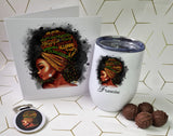 Black Phenomenal Woman Affirmation Wine Tumbler Gift Box