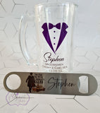 Tuxedo Wedding Beer Stein
