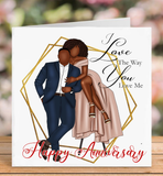 Black Couple I Love The Way You Love Me Greeting Card