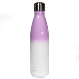 Black Initial Printed Bottle Flask