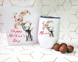 Floral Elephant Wine Tumbler Gift Box
