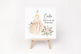 Flower Girl, Bridesmaid Proposal Card