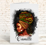 Black Phenomenal Woman Affirmation Letterbox Gift
