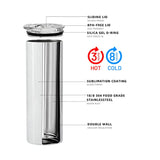 Personalised Flamingo Skinny Tumbler