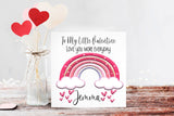 Heart Rainbow Valentines Enamel Mug