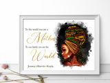 Black Queen Mother Print