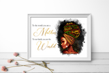 Black Queen Mother Print