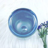 Black Initial Magnolia  Wine Tumbler