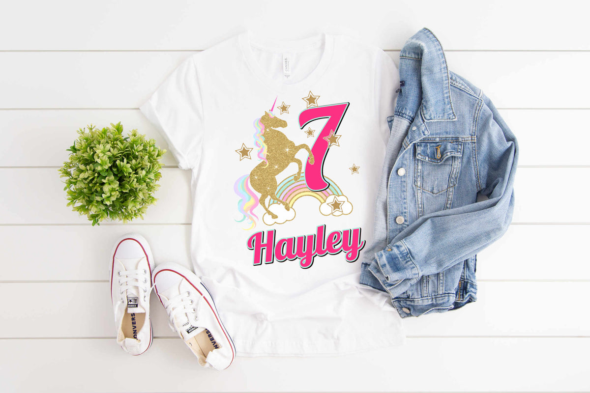 Unicorn birthday girl shirts 2025