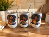 Curls And Culture Woman 12oz Tumbler