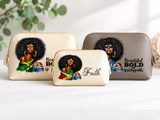 Afro Diva Vegan Leather Accessory Bag