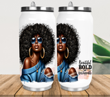 Afro Diva - Blue 17oz Insulated Can