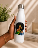 Curls and Culture Black Woman Personalised Bottle