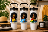 Curls and Culture Black Woman Affirmation 30oz Tumbler