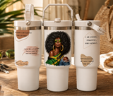 Curls and Culture Black Woman Affirmation 30oz Tumbler