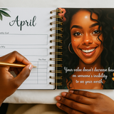 A5 2026 Hardcover Diary - Strong Woman Bloom
