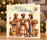 Black Wise Men Christmas Card