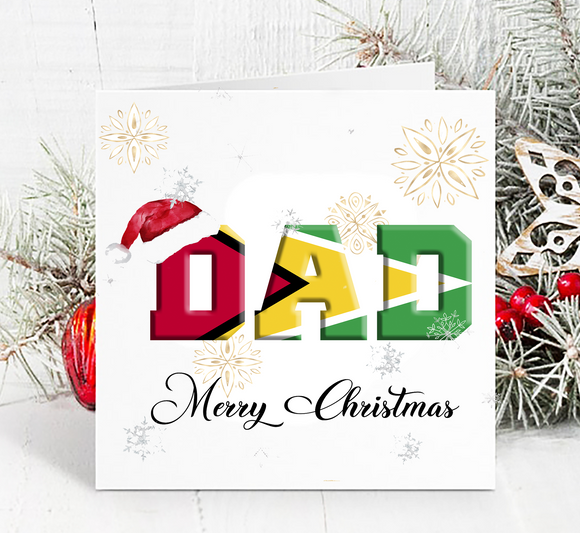 Personalised Guyana Christmas Card
