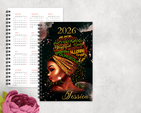 Black Phenomenal Woman A5 2026 Diary