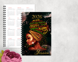 Black Phenomenal Woman A5 2026 Diary