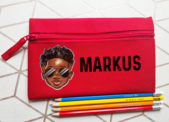 Black Boy Pencil Case