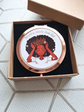 Melanin Princess Compact Mirror