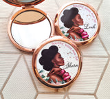 Black Woman Compact Mirror