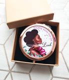 Black Woman Compact Mirror