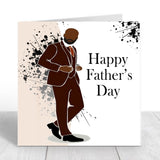 Brown Suited Man Father's Day Card