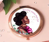 Black Woman Compact Mirror