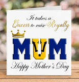 Barbados Flag Raising Royalty Mother's Day Card