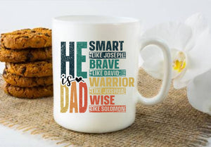 Personalised Dad Man of God Mug